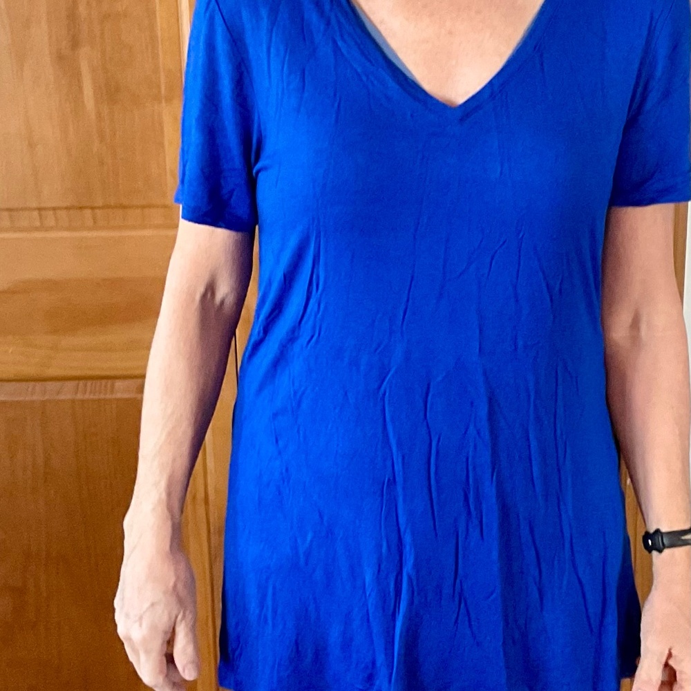 Blue V-Neck
